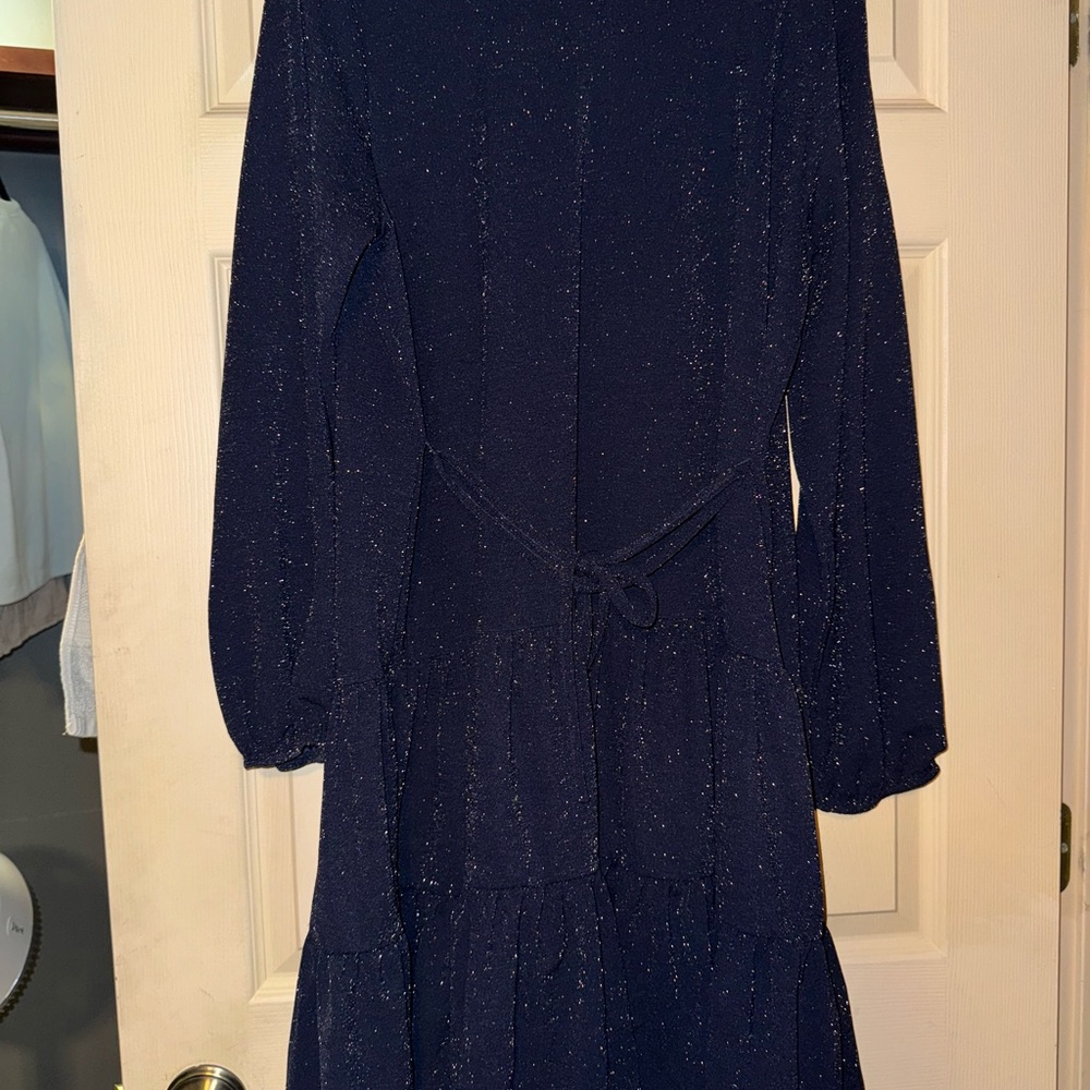 Maurices Navy Blue Sparkle Dress
